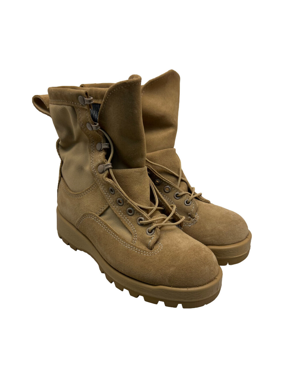 Bates Men's 10" Vibram Gore-Tex Military Combat Boots Tan Size 5M